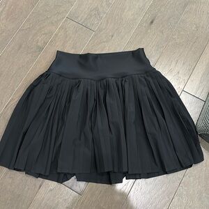 Alo Yoga Grand Slam Tennis Skirt High Waisted, Pleaded Black Size Large